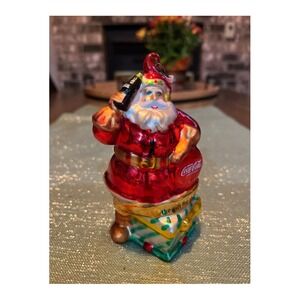 Vintage Coca Cola Santa Claus Ornament 2002 Edition Christmas Gift for Thirst